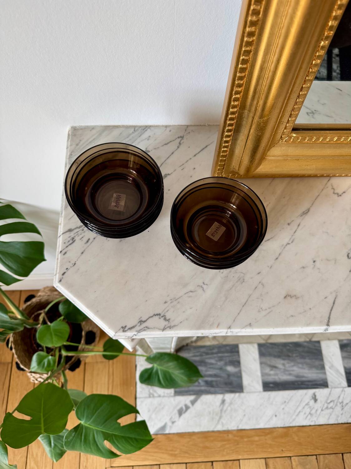 Vereco Set of 7 Smoked Glass Ramekins