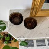 Vereco Set of 7 Smoked Glass Ramekins