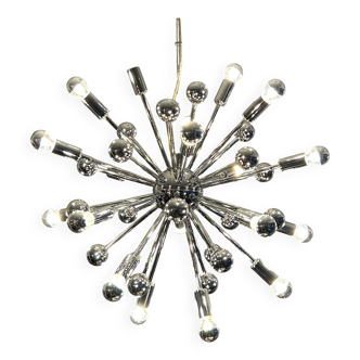 Large space age Sputnik chandelier by Cosack, Germany, 1970
