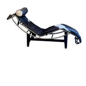 Chaise longue LC4 chromée - peau