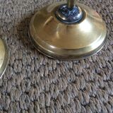 Pair of copper candle holders
