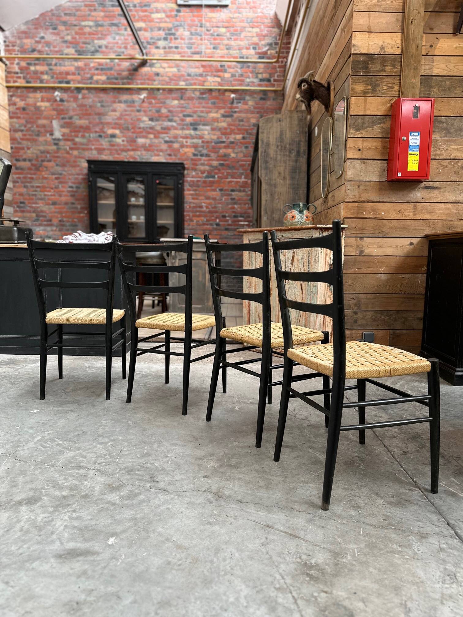 Set of 4 Gessef chairs from the 60s