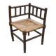 Vintage wooden coil corner chair