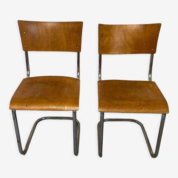 Set of 2 chairs by Mart Stam