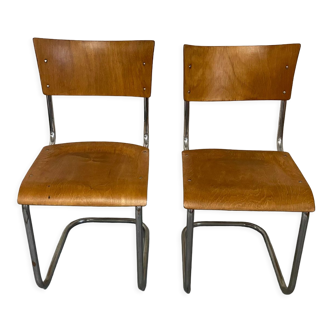 Set of 2 chairs by Mart Stam