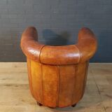 Joris Club chair, made of sheepskin
