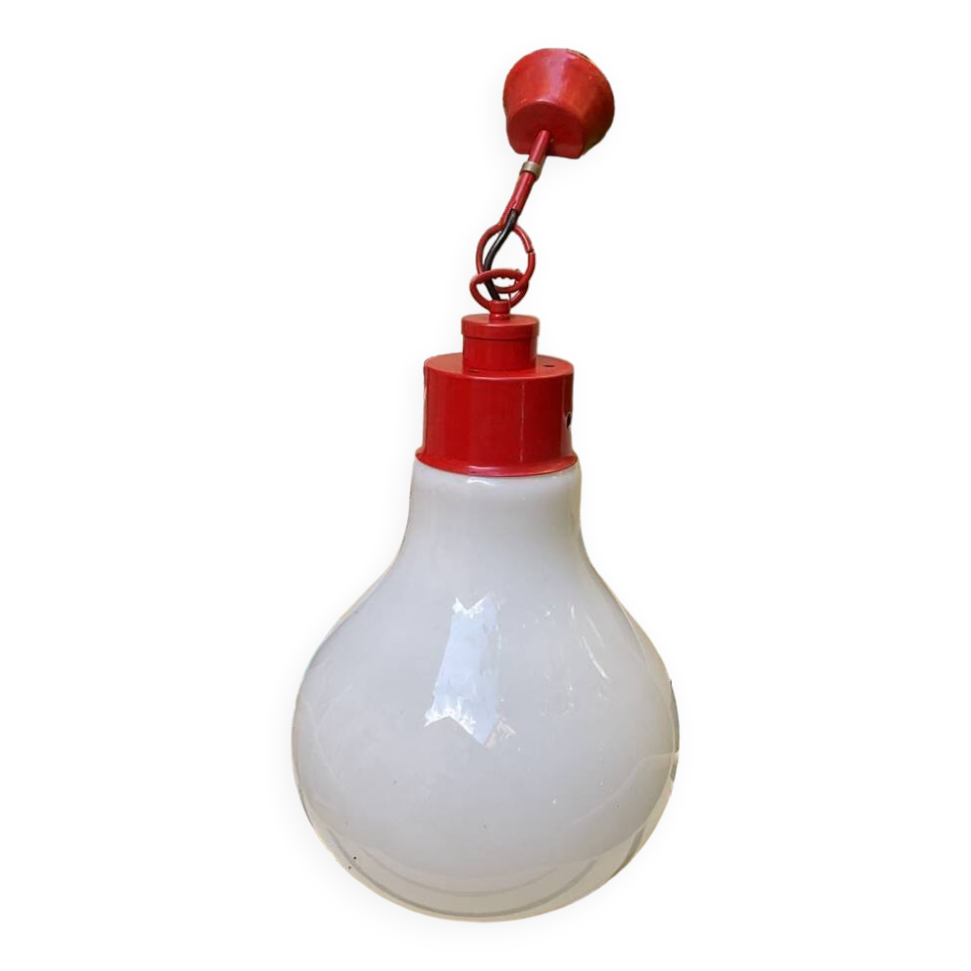 large bulb chandelier from the 70s