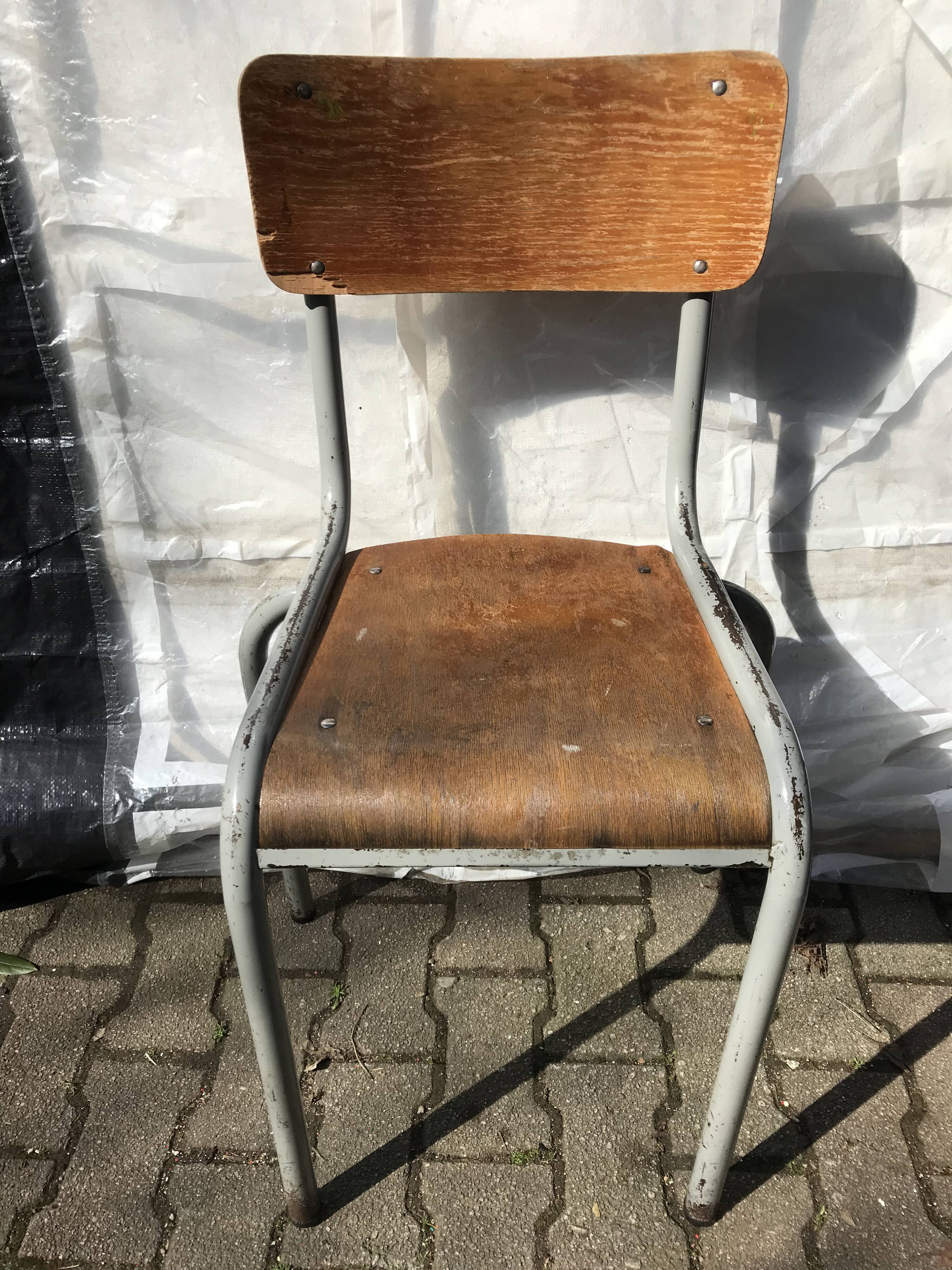 Old 70s school chair