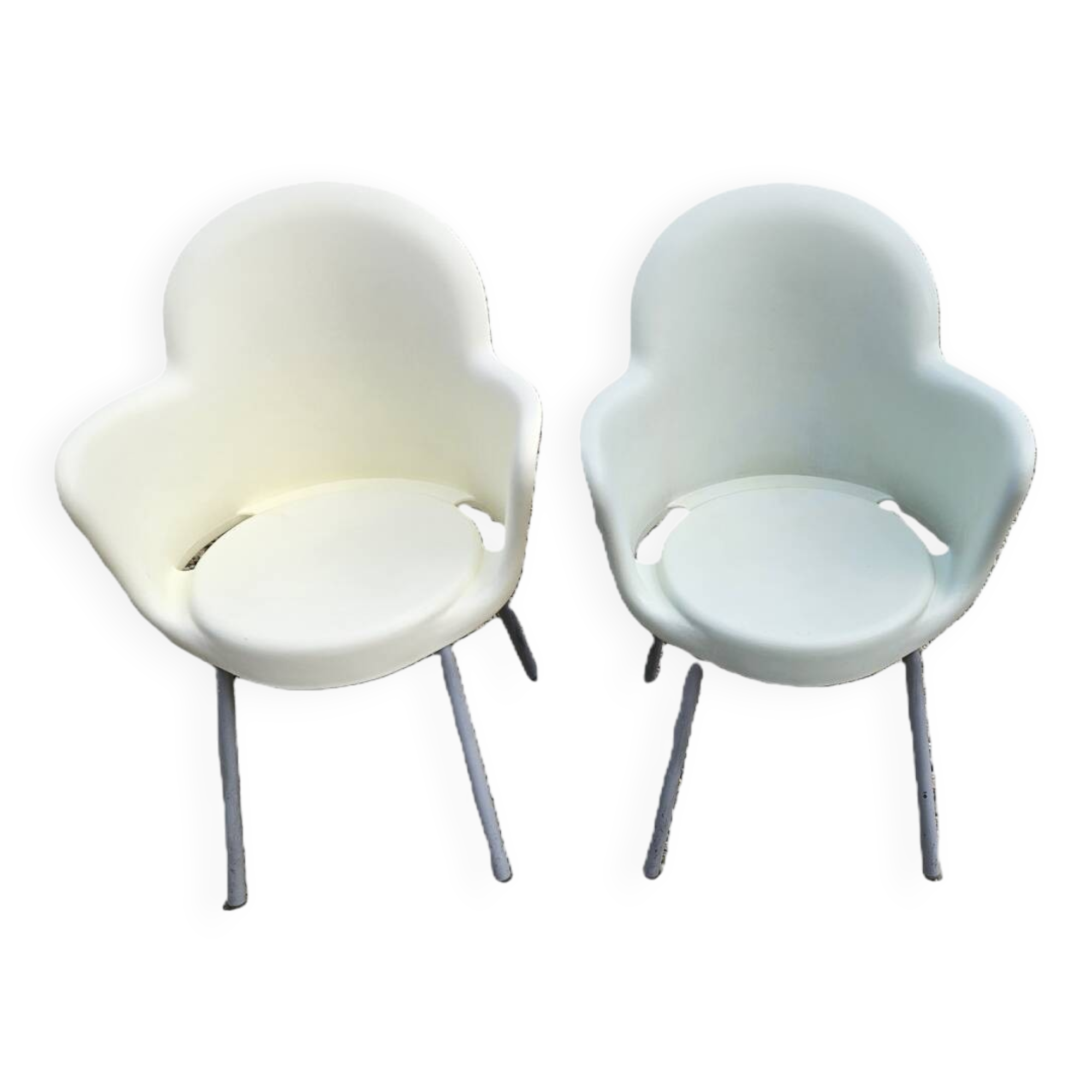 2 Italian Gogo Basic Armchairs By Marcello Ziliani For Sintesi 1980