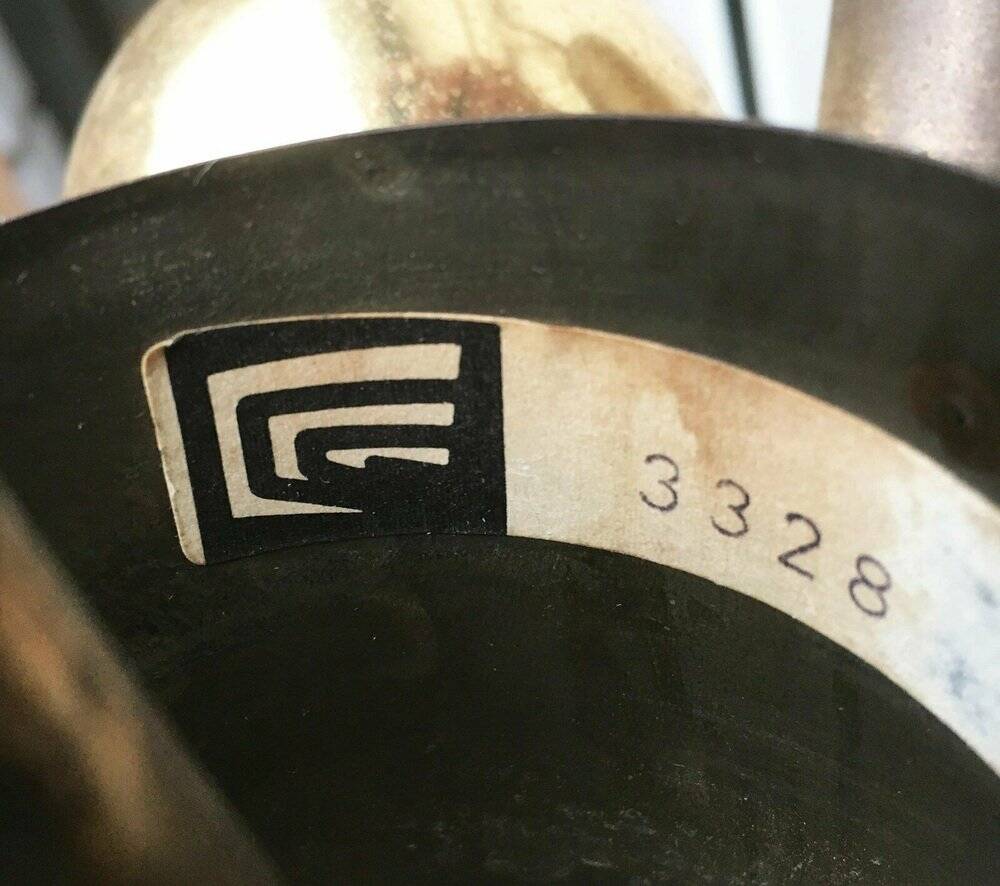 Atomic Brass Ceiling Suspension by Dorothee Becker for Cosack, 1970s.