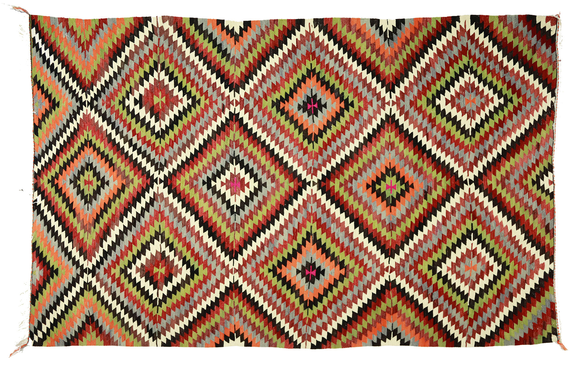 Anatolian handmade kilim rug 317 cm x 201 cm