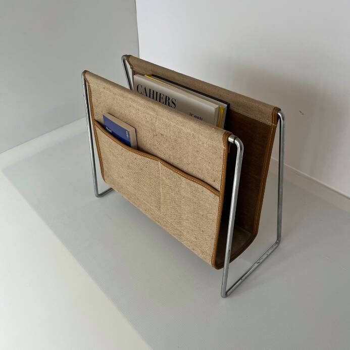 Vintage Verner Panton magazine rack for Fritz Hansen