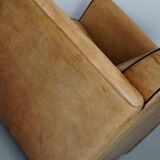 Fauteuils de club en cuir couleur cognac néerlandais vintage, ensemble de 2