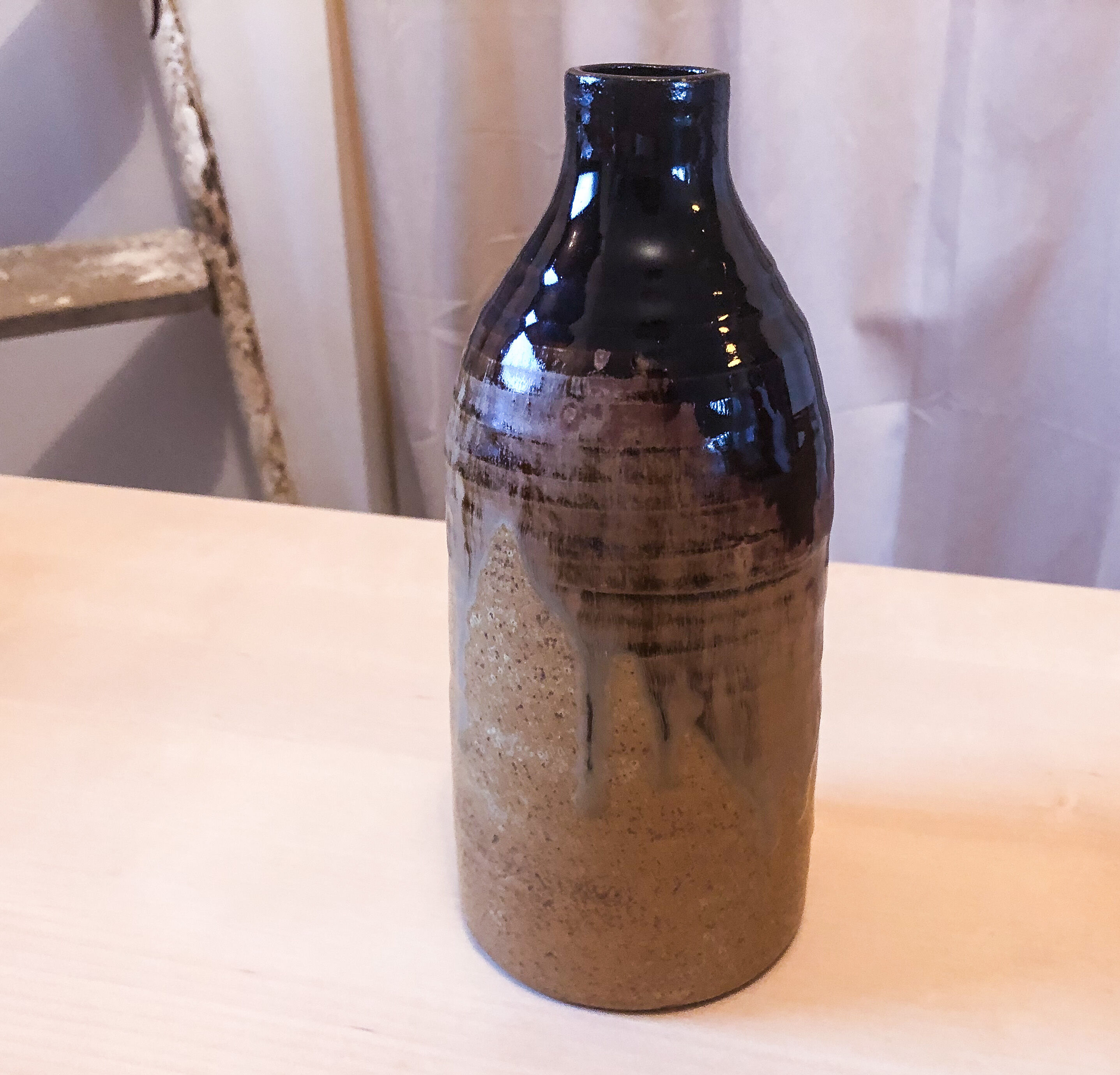 Vase en céramique bi-ton