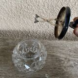 Pot à sucre ancienne avec pince à sucre intégrée