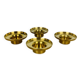 4 bougeoirs laiton doré