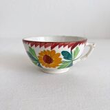 Antique earthenware cup “Colmar” Sarreguemines
