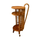 Rolling 50s rattan bar