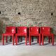 4 chairs model 4875 by C. Bartoli for Kartell, 1970