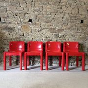 4 chaises modèle 4875 par C. Bartoli pour Kartell, 1970