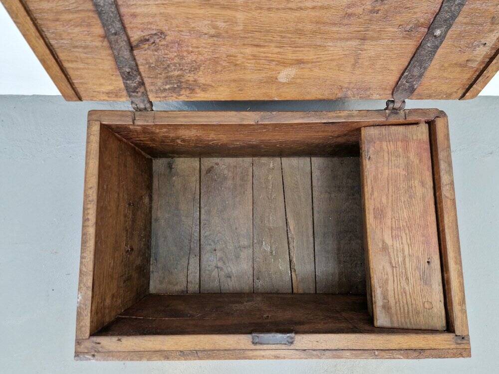 Antique Brutalist Chest in Oak, 1800