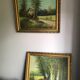 Pair two oil paintings on canvas