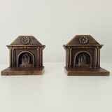Pair of 1920s Art Deco bronze bookends