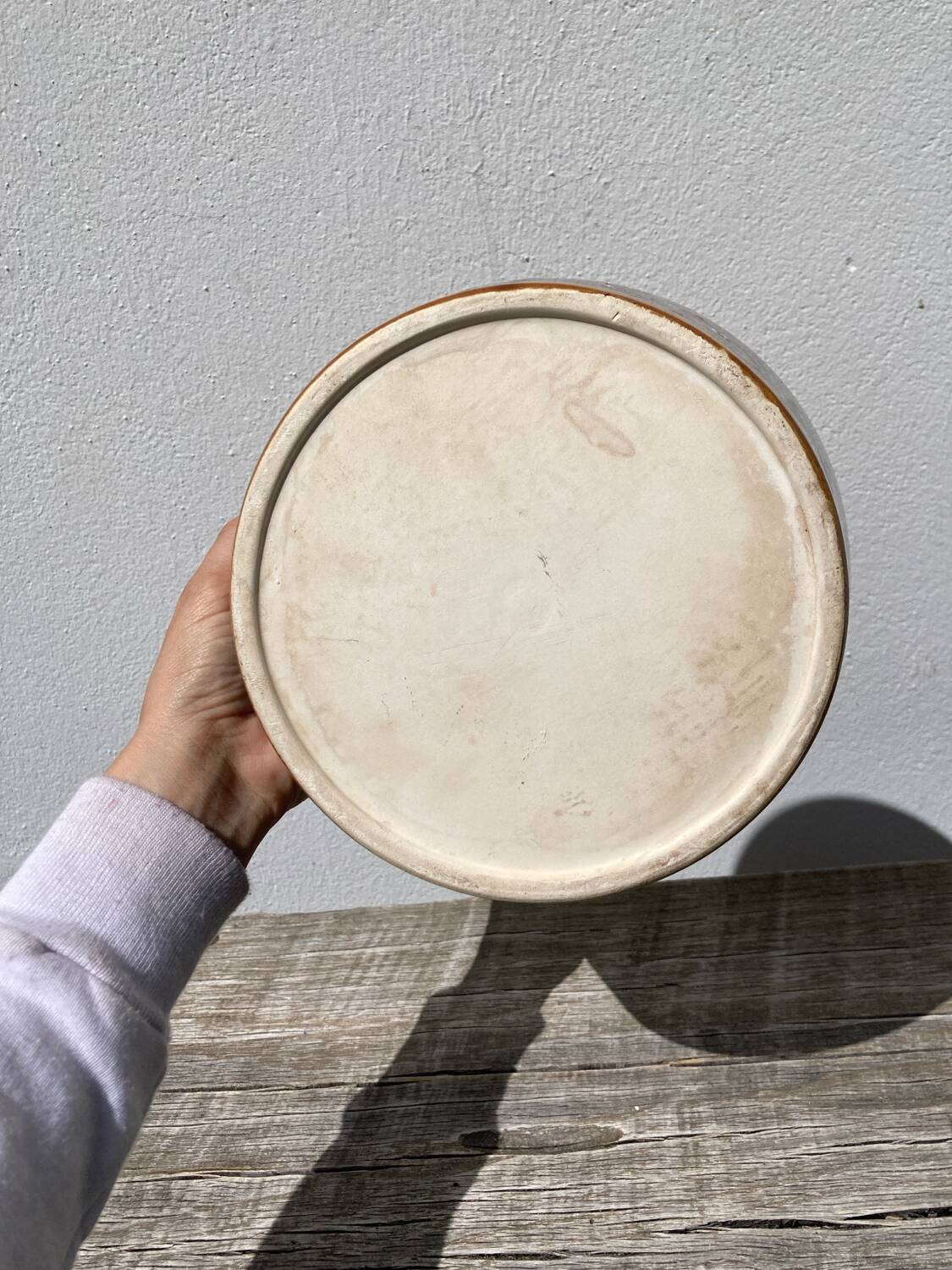 Glazed ceramic salad bowl 1970