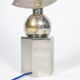 Sculptural lamp in chromed metal, 1970s
