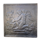 plate fireplace cast iron old Cupid