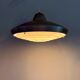 Lampe danoise vintage - Lampe en bronze avec diffuseur