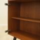 Teak display cabinet with glass doors, Denmark, 1970s