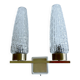 Vintage Glass & Brass Wall Light