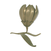 Brass flower ashtray with removable petals