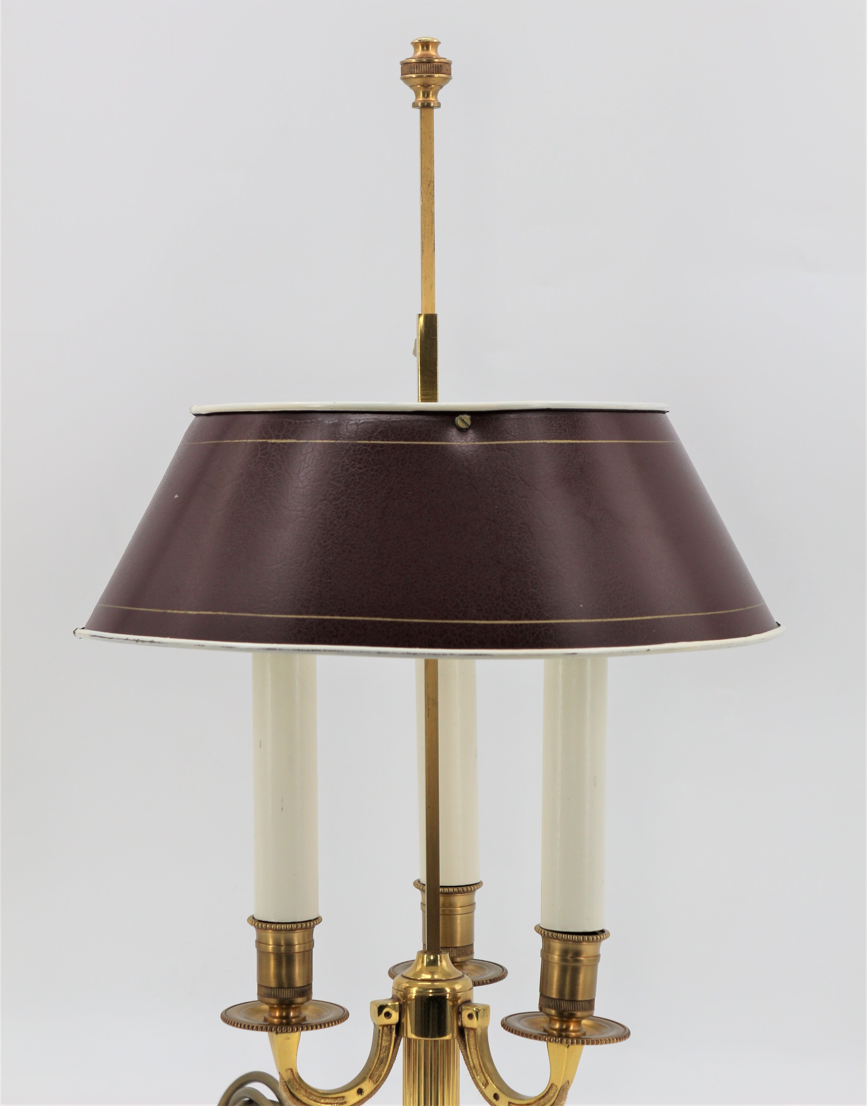 Empire-style gilded bronze hot water lamp