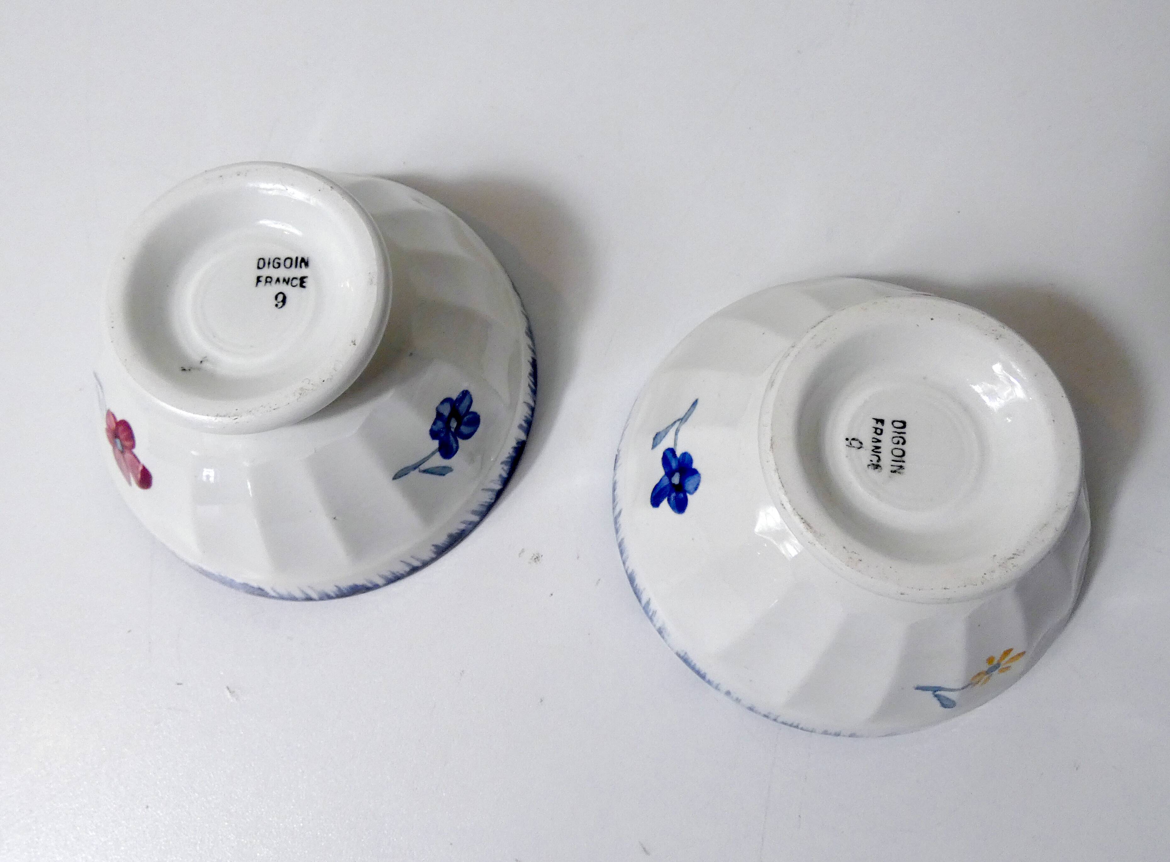 2 Digoin Mary Lou bowls