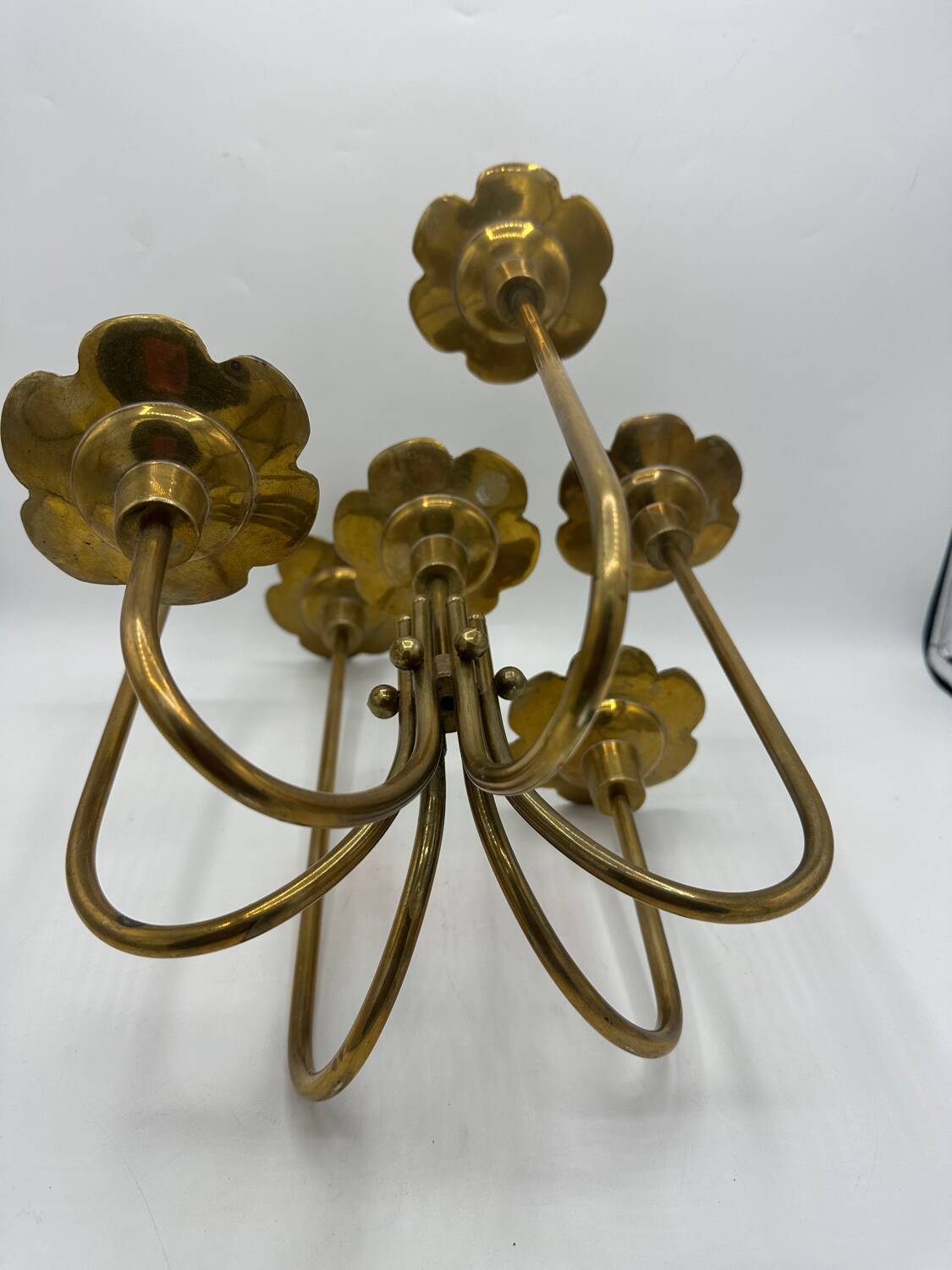 Candlestick candle holder 7 branches flowers