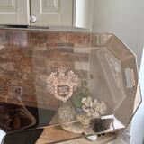 Smoked transparent tray