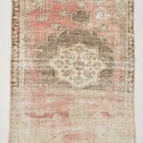 Pale Red & Brown Classic Persian Rug, 124x197Cm