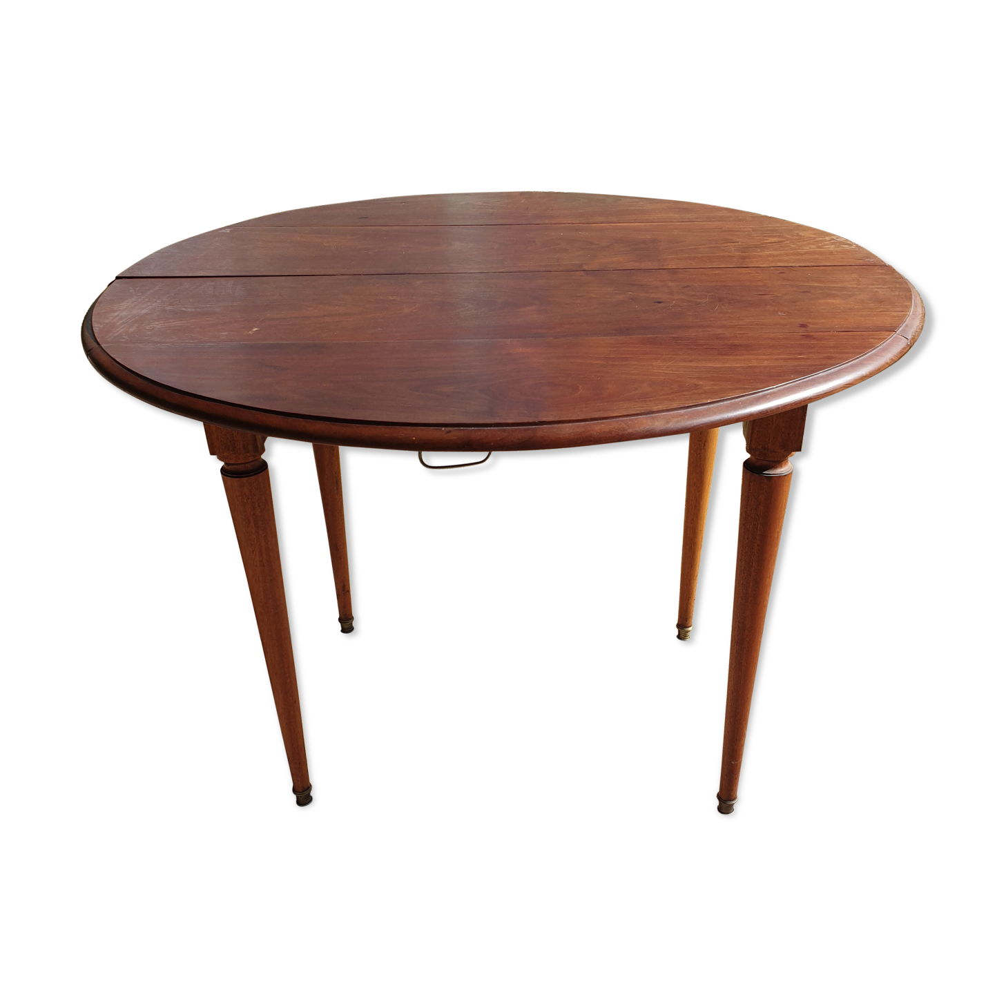 Old mahogany-shuttered round table