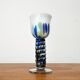 Postmodern metal and glass goblet by Hans Jürgen Richartz for the Richartz art collection, 1980s.