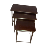 Tables gigognes 1960 laiton circa