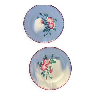 Assiettes Digoin Sarreguemines