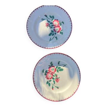 Assiettes Digoin Sarreguemines