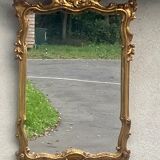 Miroir de style baroque, bois et stuc