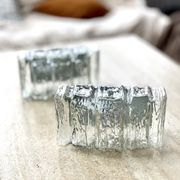 Pair of Murano glass wall lamps