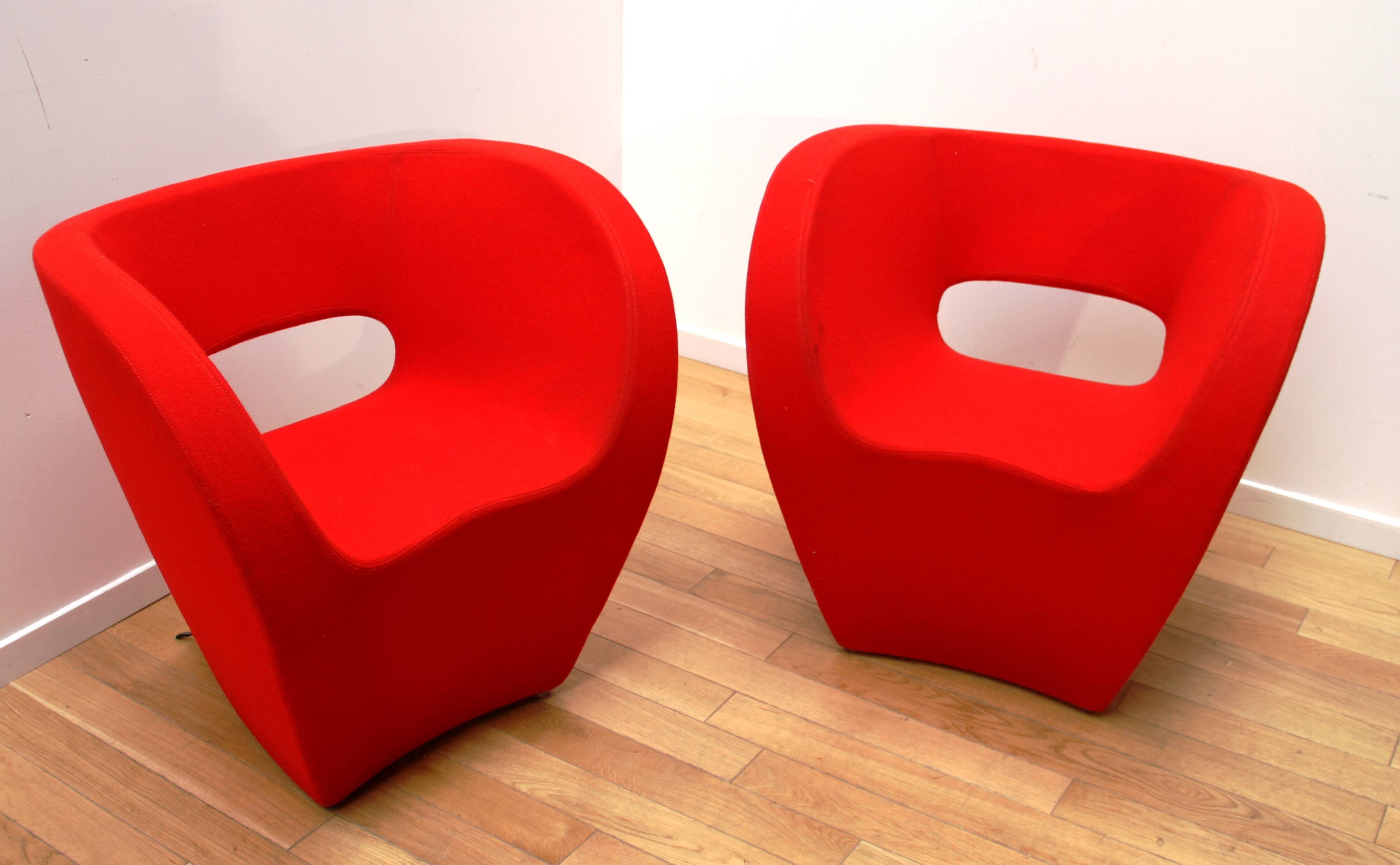 Paire de fauteuils Little Albert, Moroso