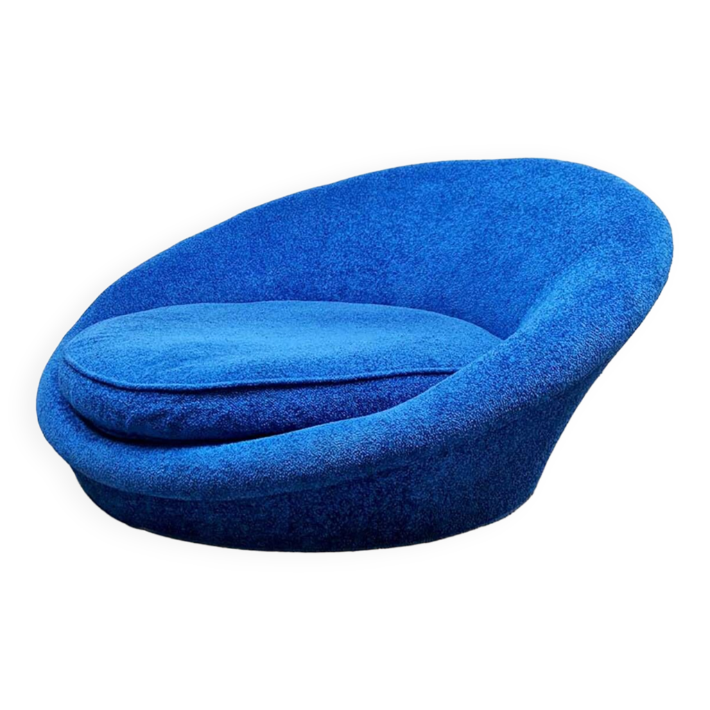 Vintage round Pool sofa lounge loveseat Selency