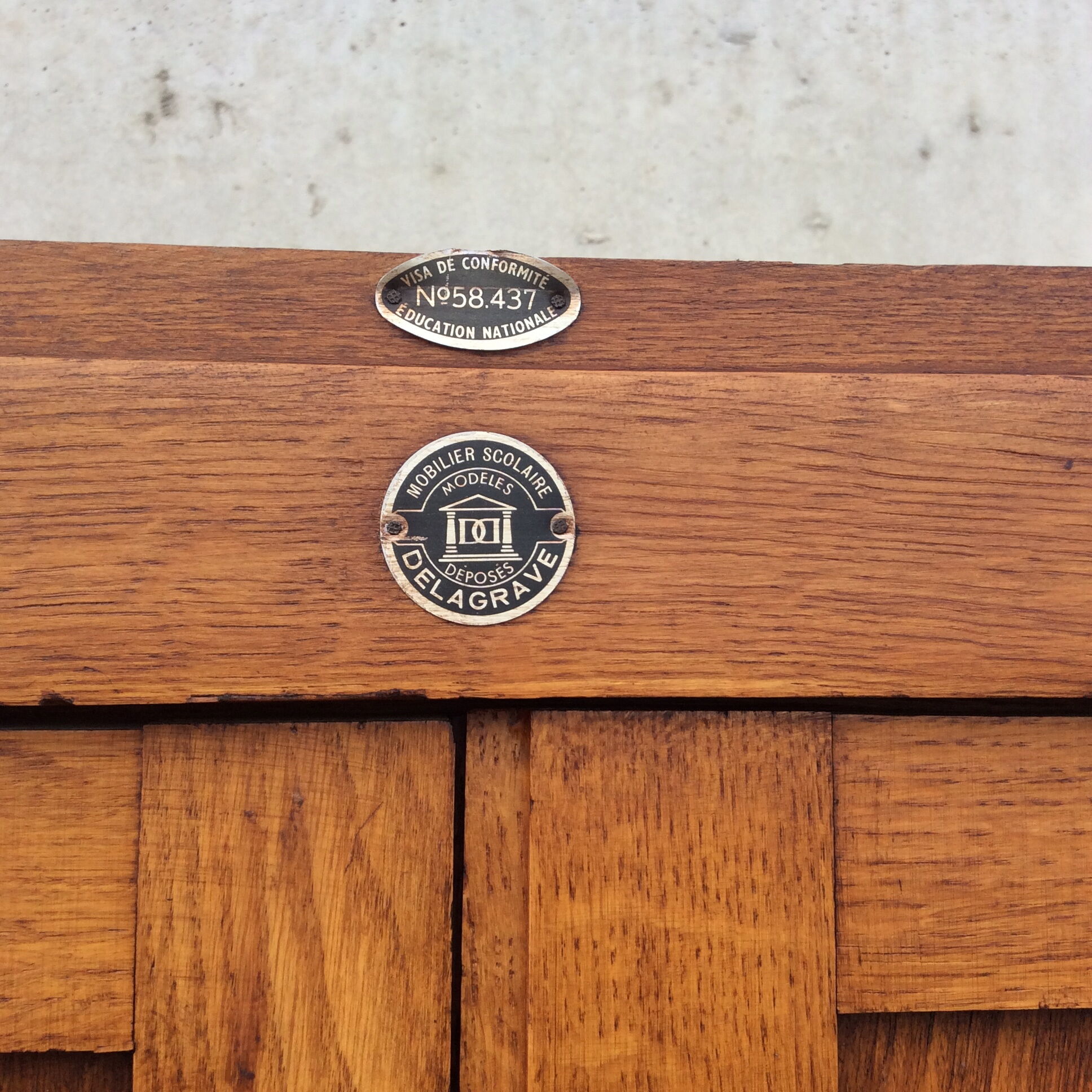 Vintage delagrave 1960 school cabinet