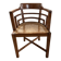 Paquebot office chair in solid teak and caning